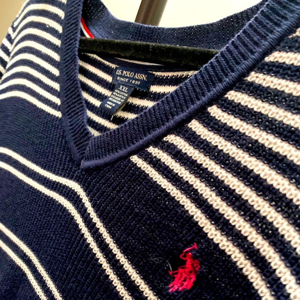 never worn XXL U.S. POLO ASSN. stripped sweater